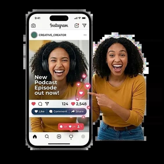 Girl Buy instagram Likes 